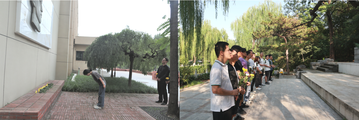 20230918-赢博手机版app博士生讲师团举行纪念“九·一八”事变现场宣讲活动-校研团-同学们为英烈献花.png