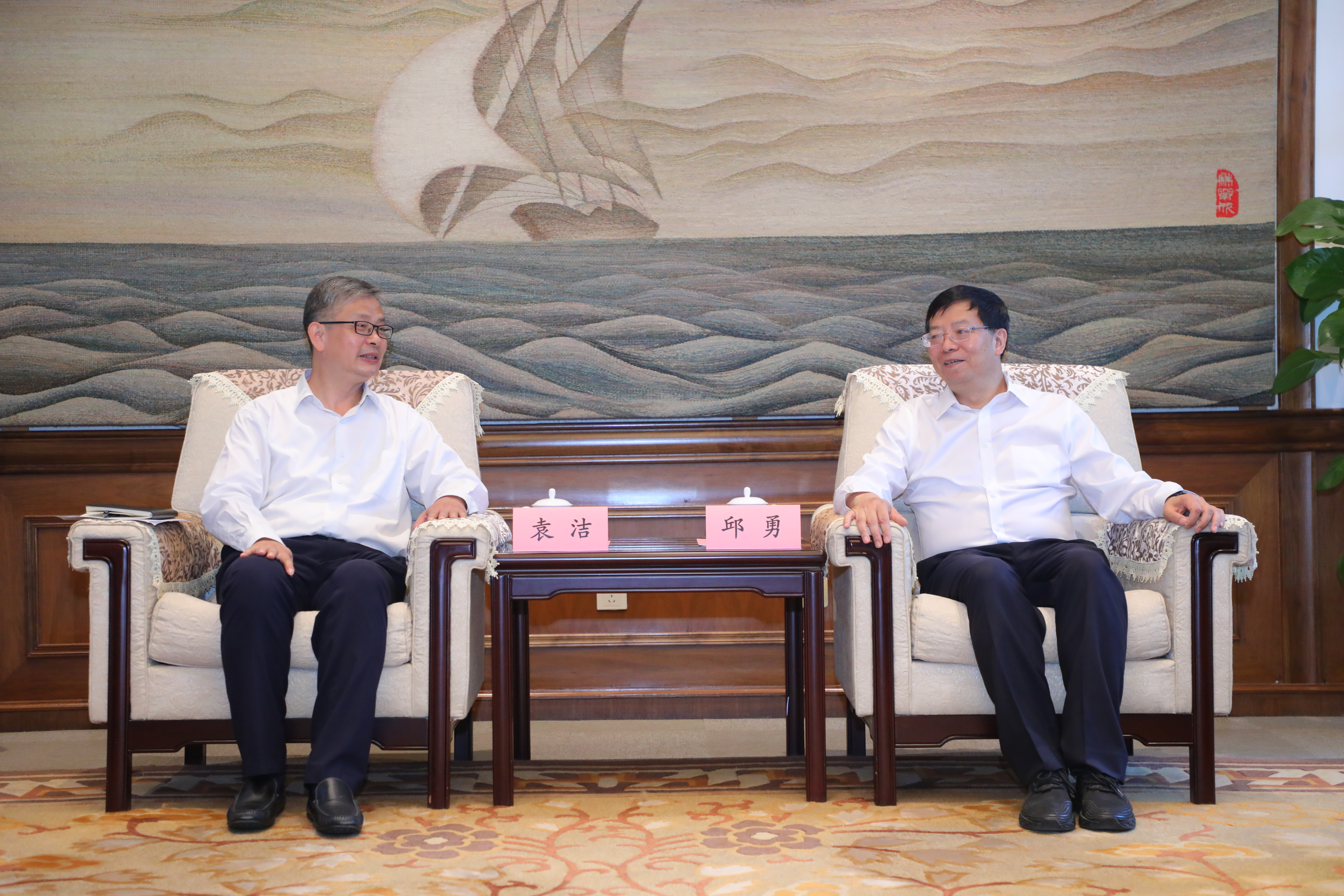 20220919-航天科工集团赢博手机版app2023届专场招聘会暨赢博手机版app2022年秋季首场招聘会举行-赵青松-邱勇会见袁洁一行备选3.jpg