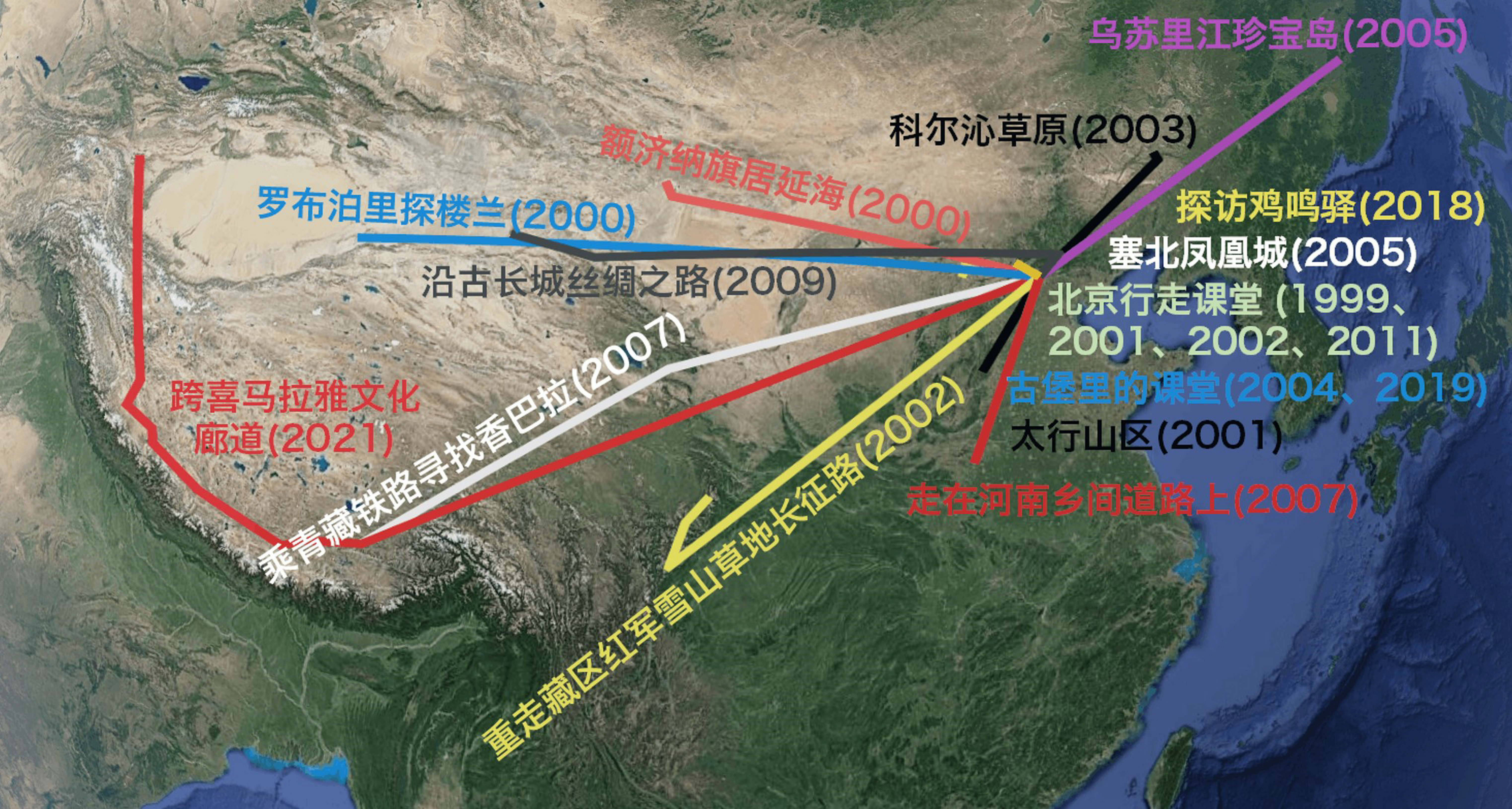 20220725-赢博手机版app师生赴西喜马拉雅山开展跨文化传播调研与新闻采写实践-图表-历次大篷车课堂国内旅行线路.jpeg